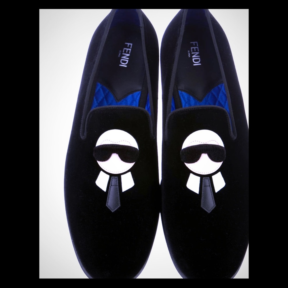 FENDI ‘KARLITO’ Karl Lagerfelds mink fur slippers
